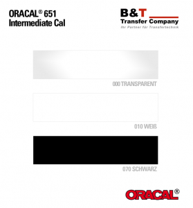ORACAL® 651 (TRANSPARENT/WEISS/SCHWARZ) - Meterware, 126 cm Breite