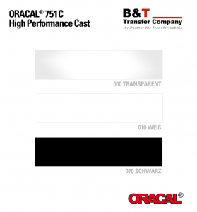 ORACAL® 751C (WEISS/SCHWARZ - matt) - Meterware, 126 cm Breite